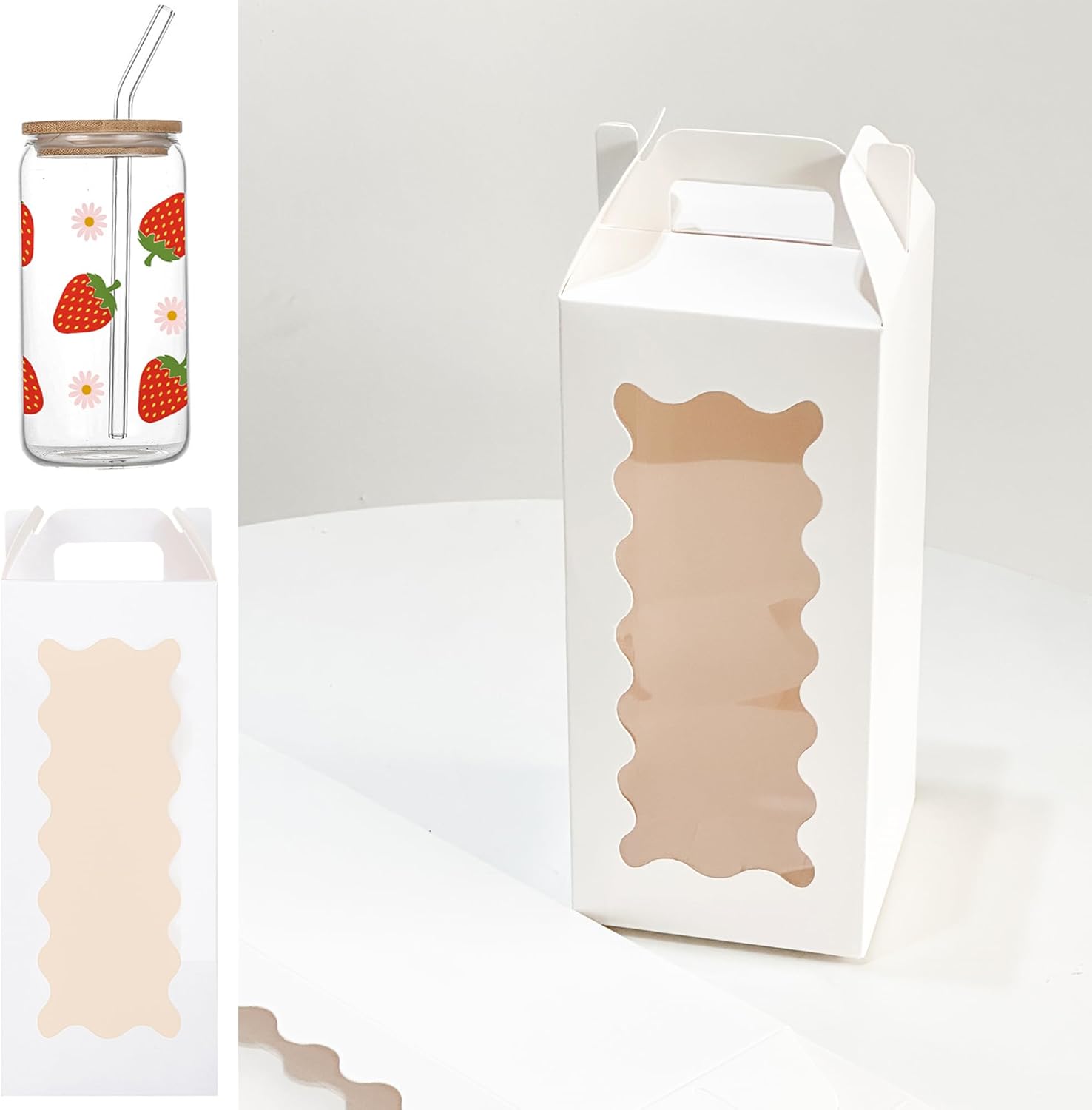 Tumbler 20Oz White - 25 Pack Tumbler Gift Boxes with