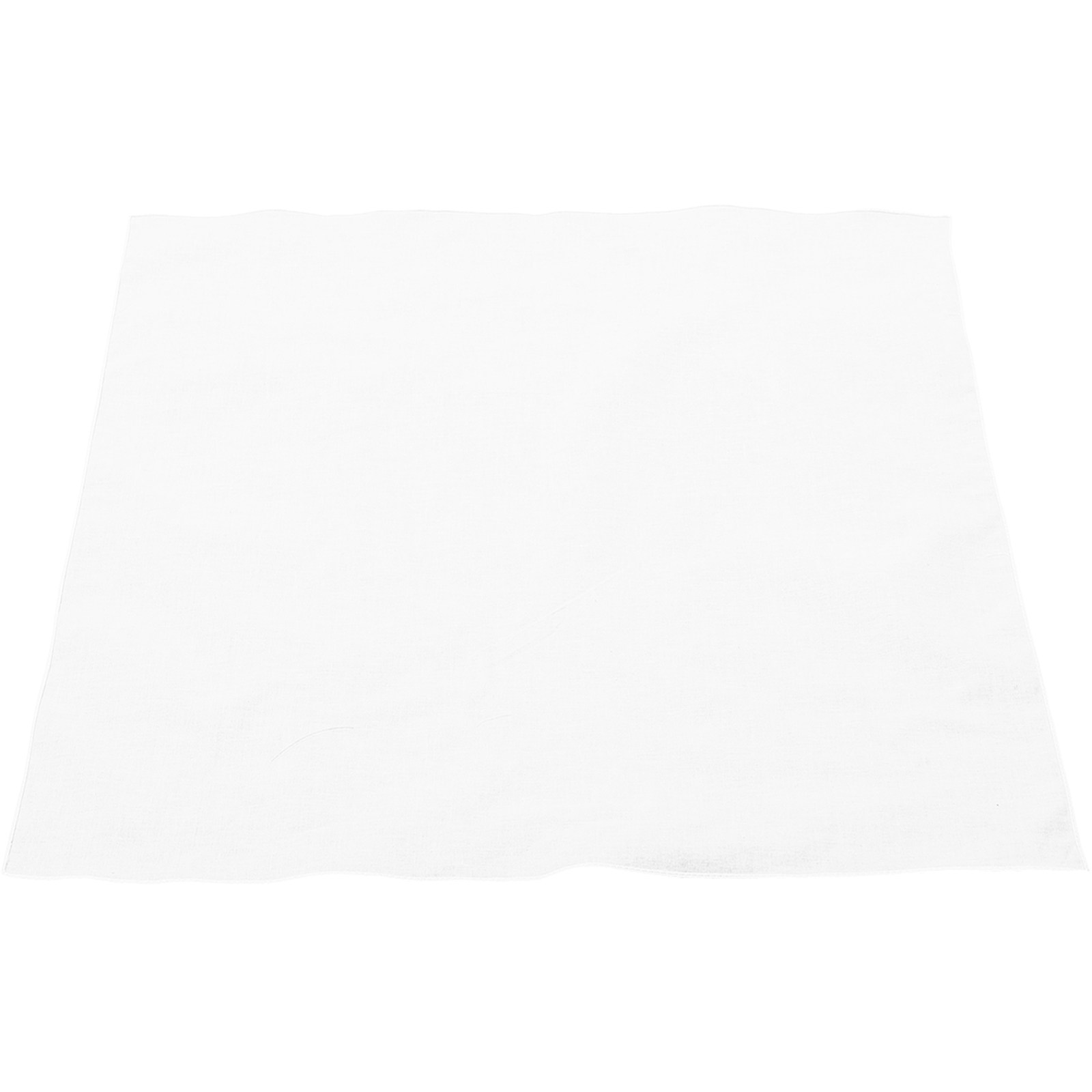 White Cotton Handkerchief Squa - Bandana Blank White avis et prix