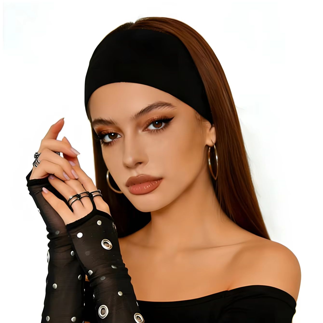 1pc black and white triangle h - Bandana Blank White avis et prix