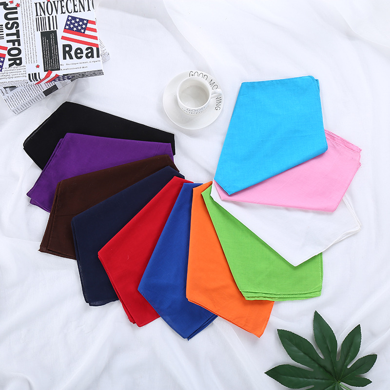 Headscarf Cotton Solid Color R - Bandana Blank White avis et prix