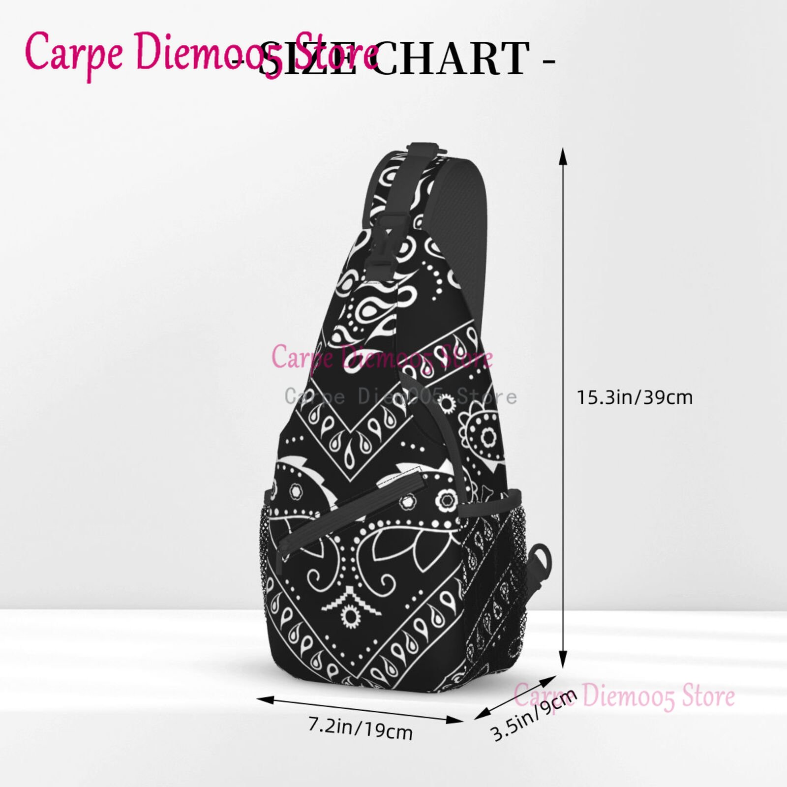 Black And White Paisley Chican - Bandana Blank White avis et prix