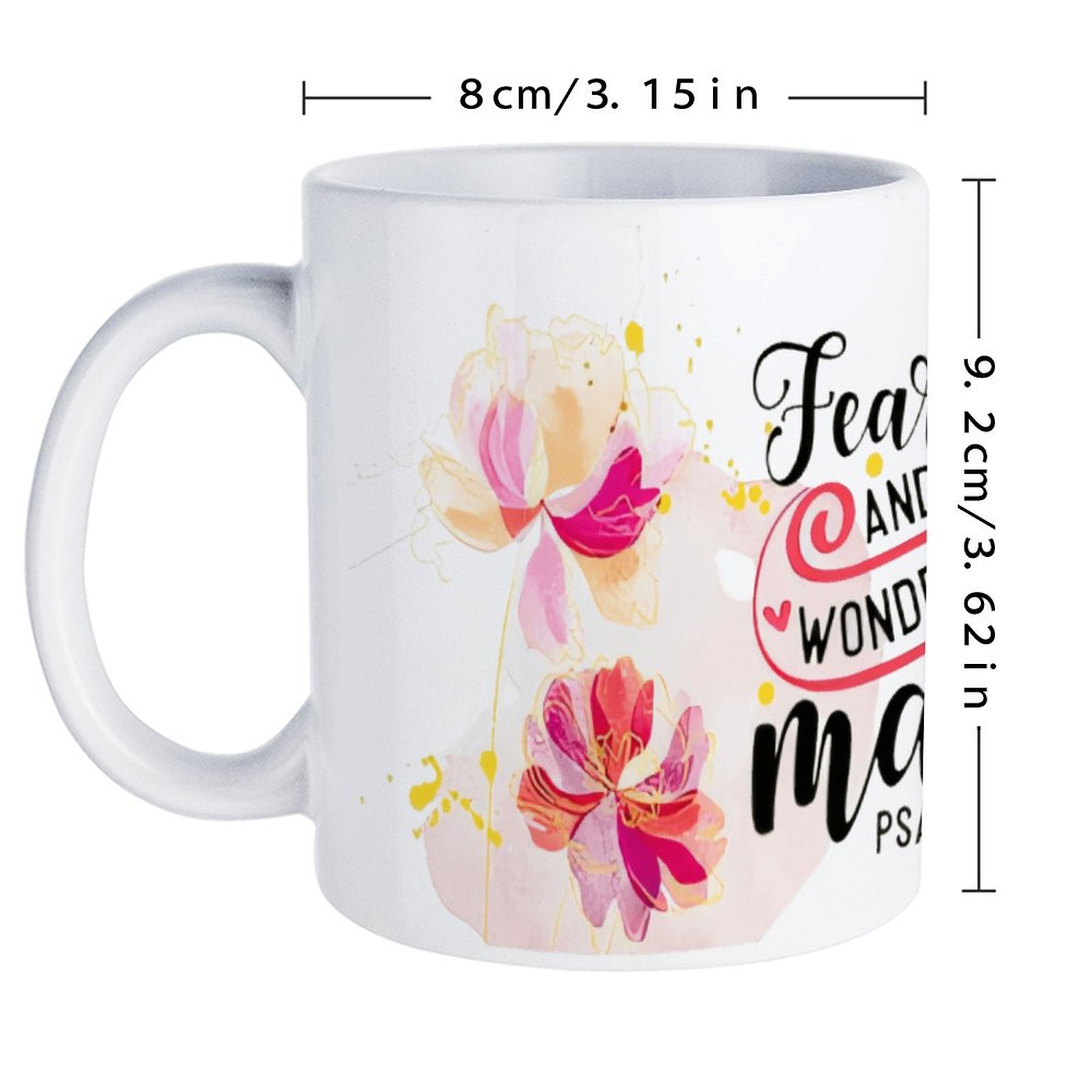 Fearfully And Wonderfully Made - Sublimation Mug White avis et prix