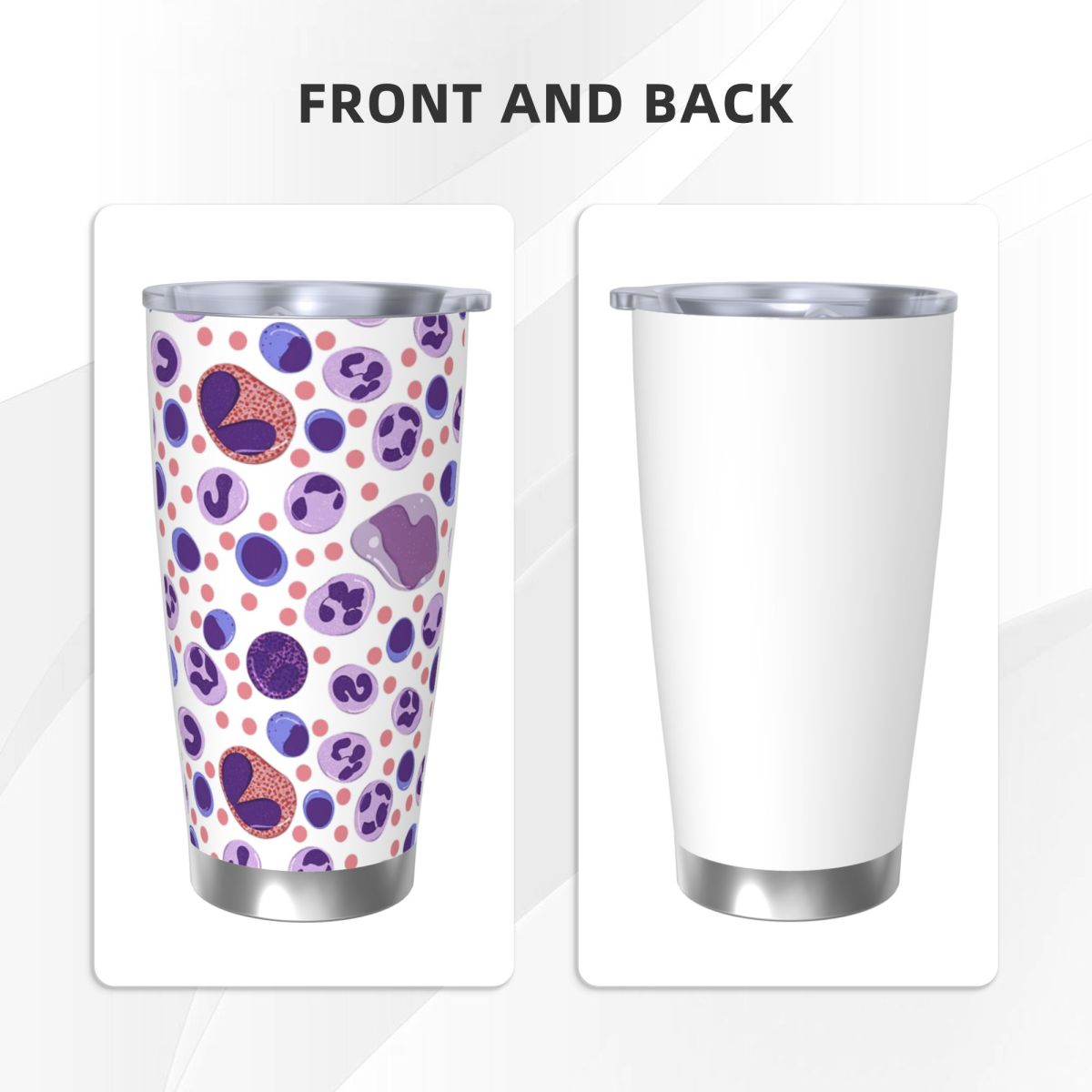 Large White Blood Cell Pattern - Tumbler 20Oz White avis et prix