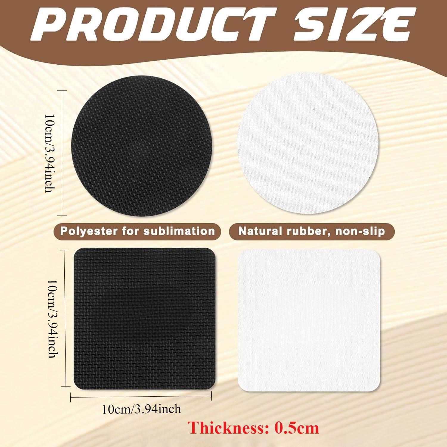 10 Pcs Sublimation Coasters Bl - Coaster Sublimation Blank avis et prix