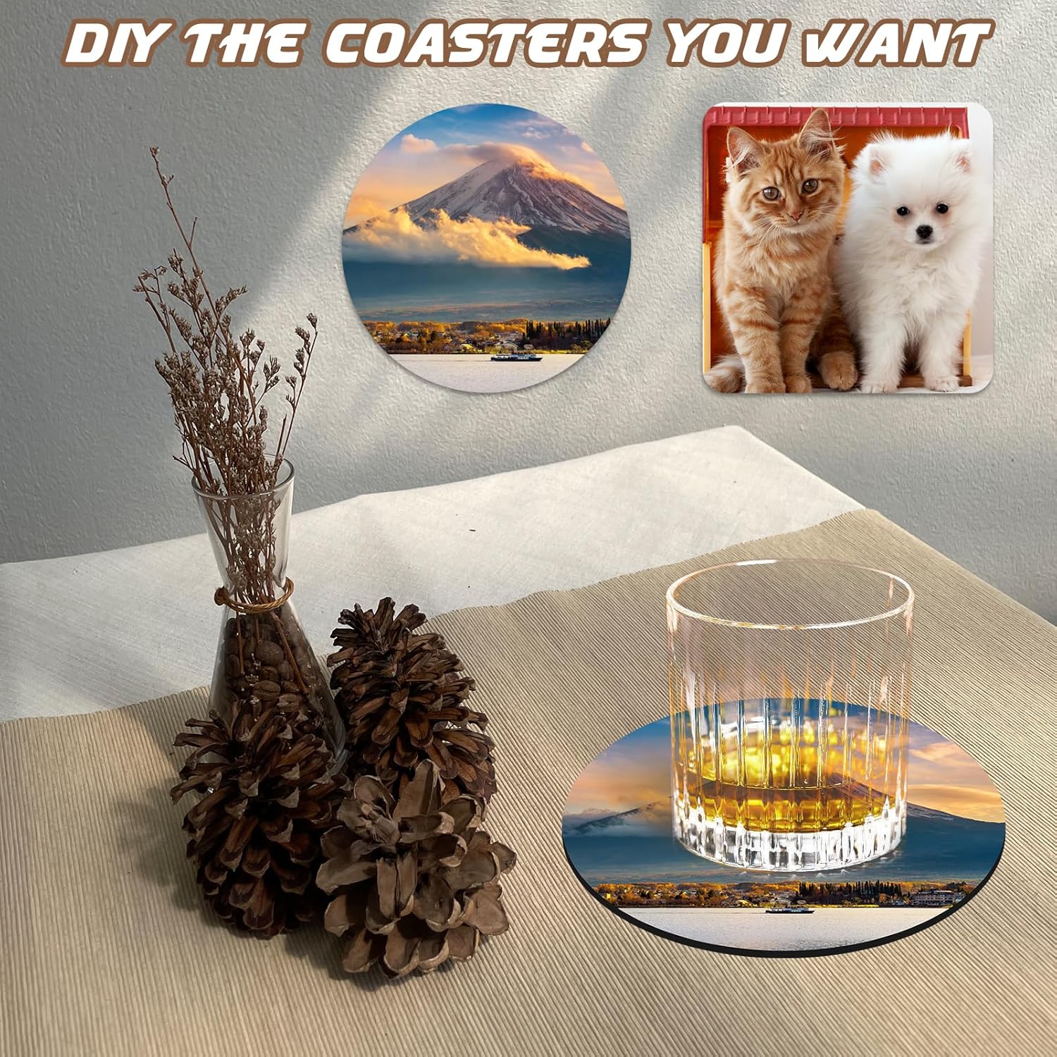 10 Pcs Sublimation Coasters Bl - Coaster Sublimation Blank avis et prix
