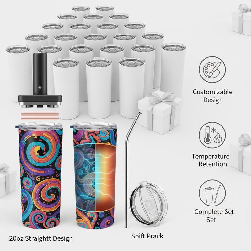 16 Pack Sublimation Insulated  - Tumbler 20Oz White avis et prix