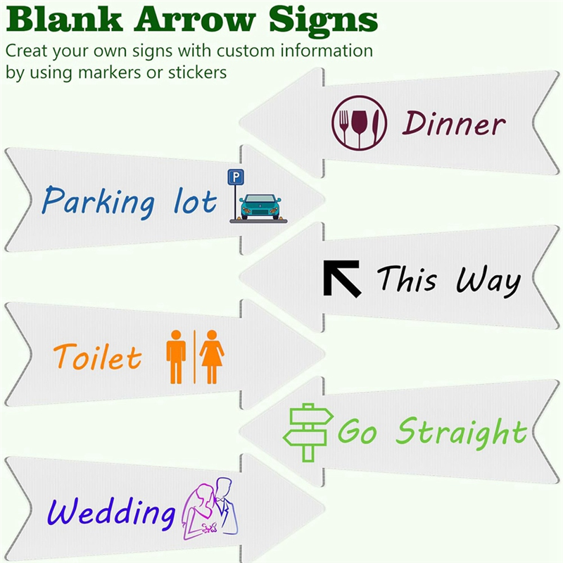 HRBAJ-Directional Arrows Signs - Yard Sign Blank avis et prix