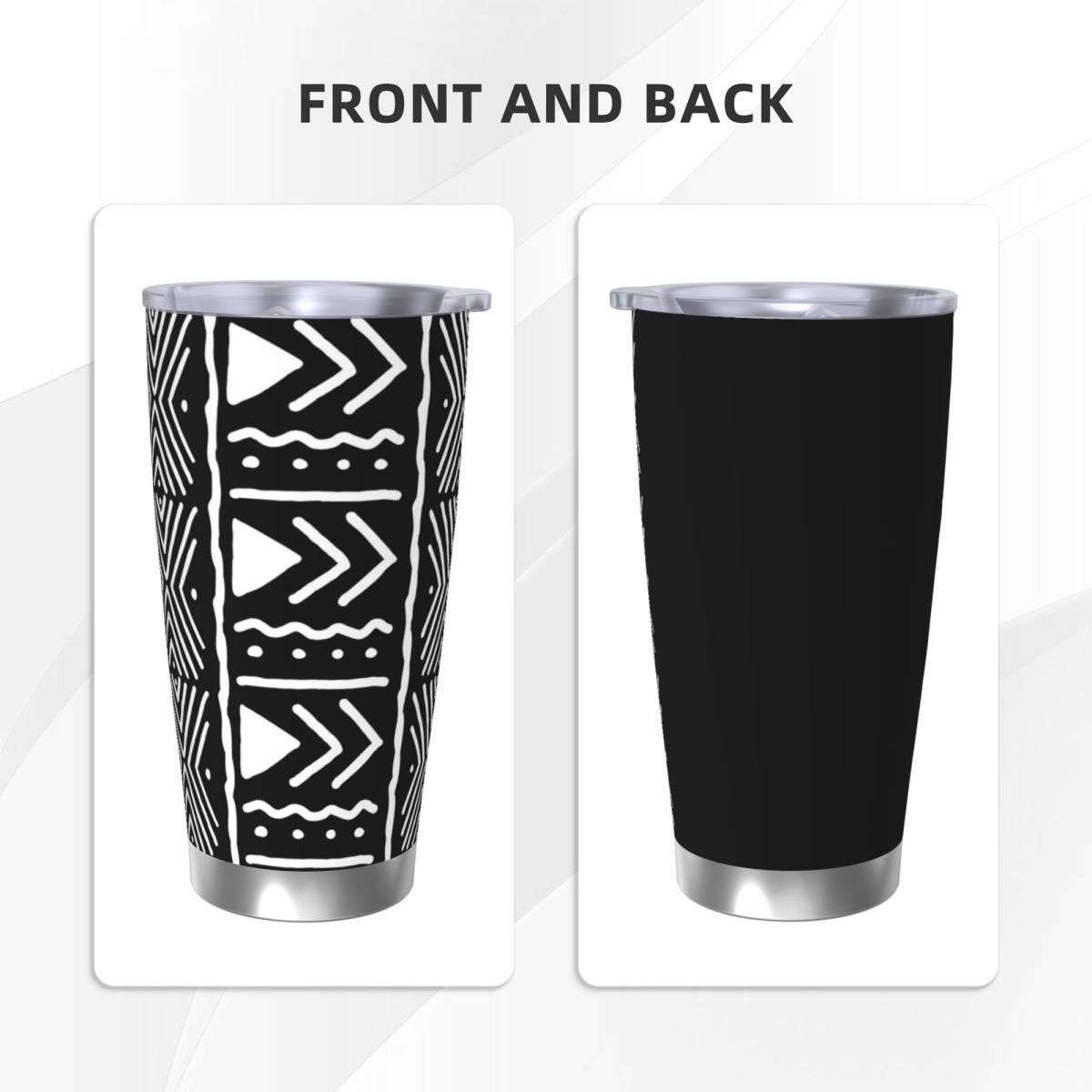 Black And White African Bogola - Tumbler 20Oz White avis et prix
