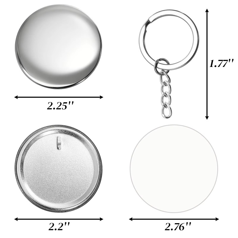 100 Sets 58 Mm/ 44 Mm Button M - Button Badge Blank avis et prix