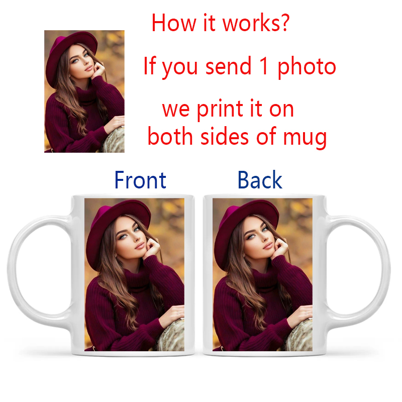 Personalized Your Photo Mug, C - Sublimation Mug White avis et prix