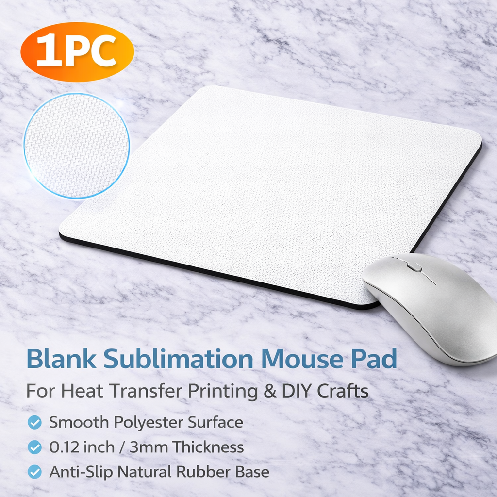 1 Pc Sublimation Mouse Pad Bla - Mouse Pad Blank Sublimation avis et prix