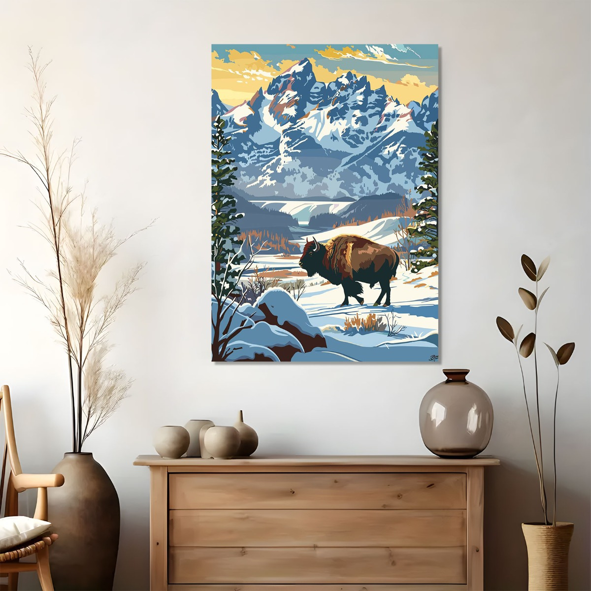 1pc FramelessCanvas Print - Bi - Canvas Wrap Ready avis et prix