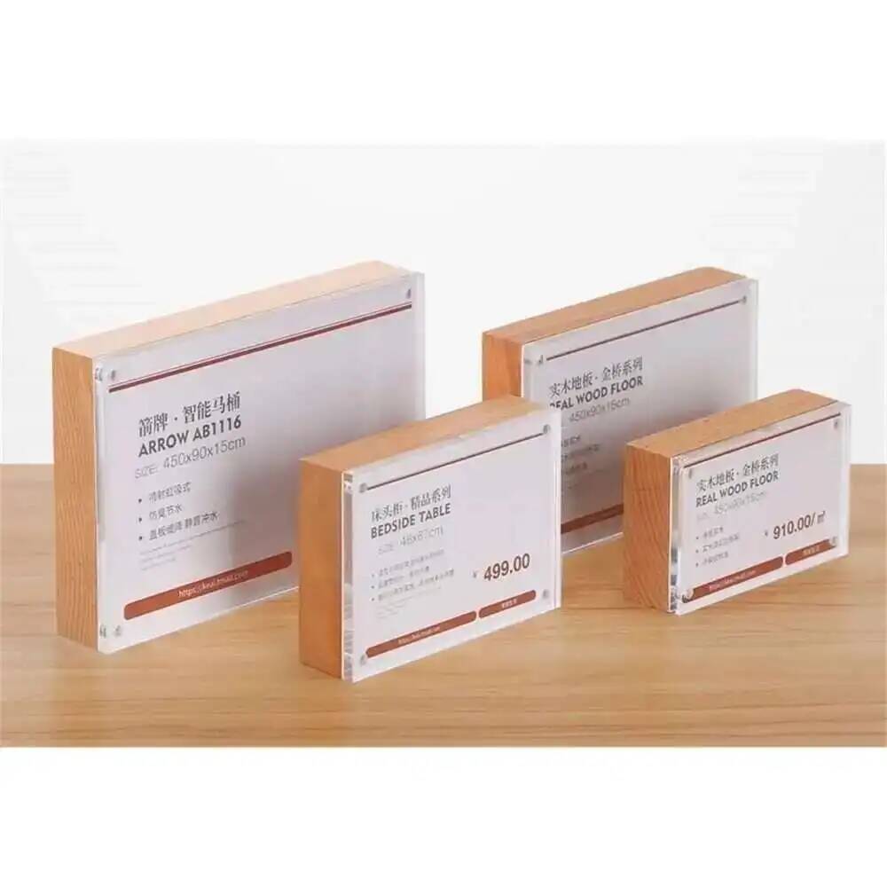 Desk Price Card Display Magnet - Photo Acrylic Block avis et prix