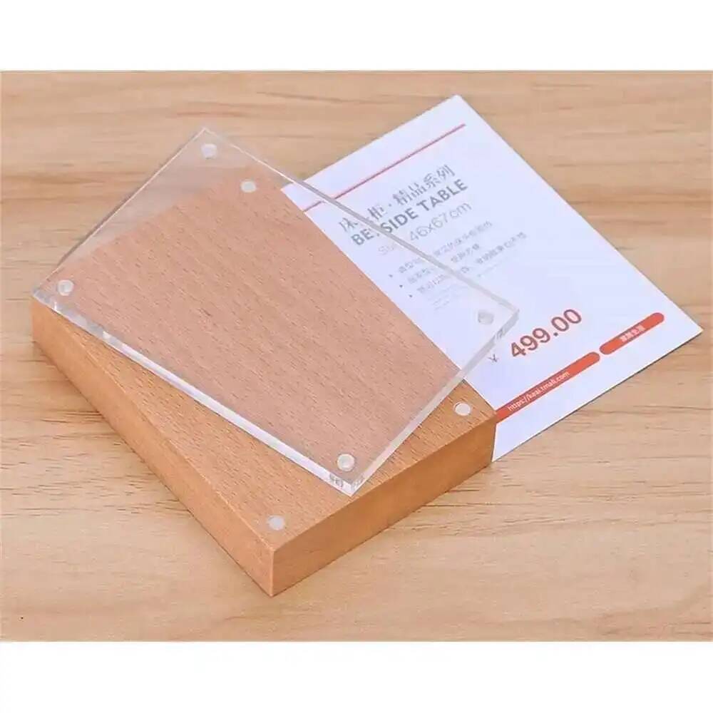Desk Price Card Display Magnet - Photo Acrylic Block avis et prix