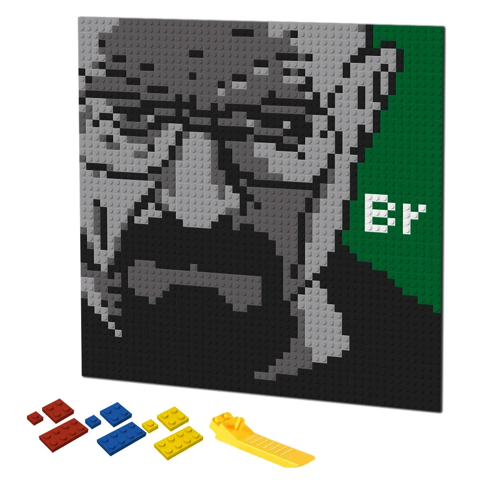 Retro Pixel Art Building Block - Puzzle Blank White avis et prix