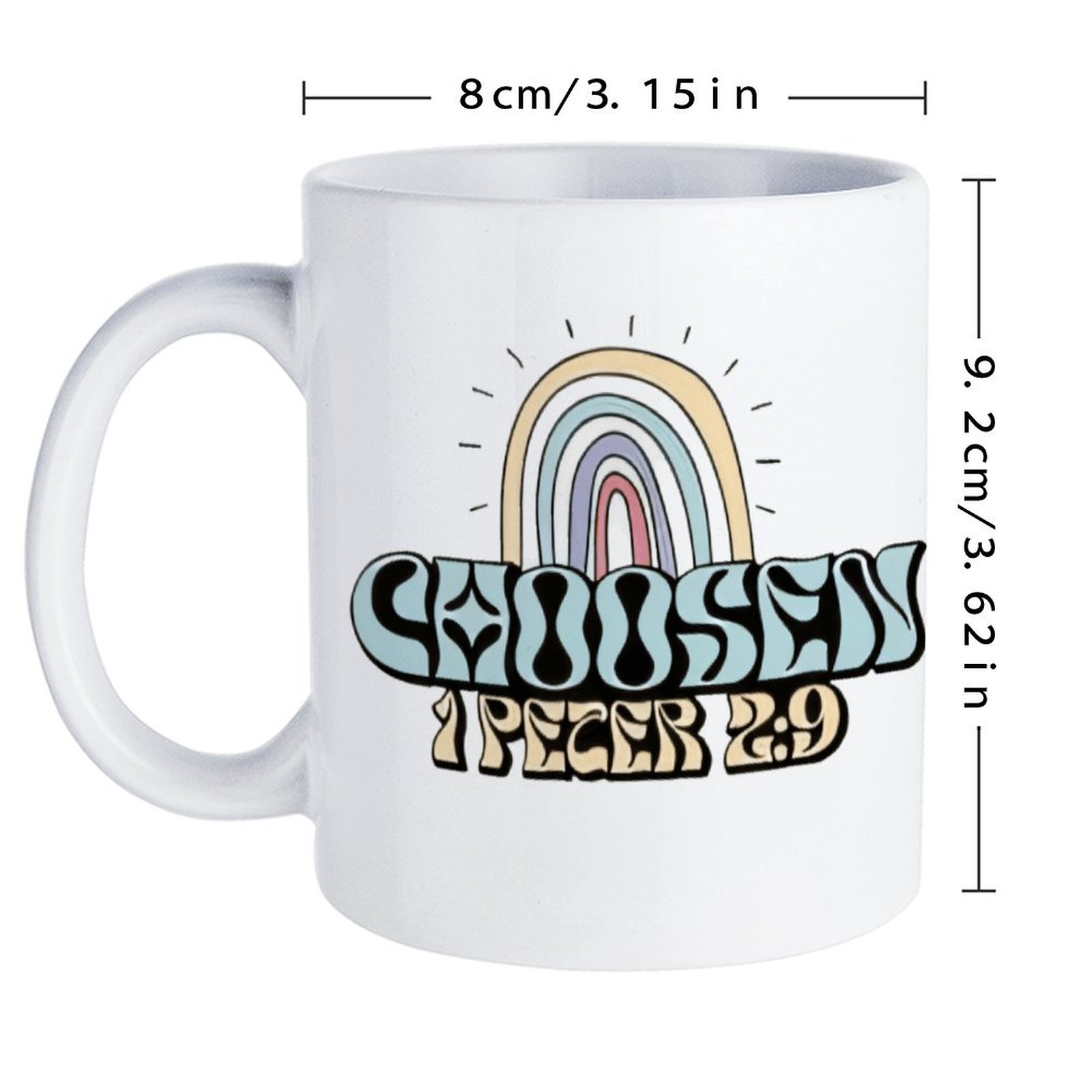 A Rainbow And A Rainbow With T - Sublimation Mug White avis et prix