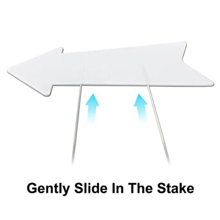 Blank Arrow Signs with Stakes  - Yard Sign Blank avis et prix