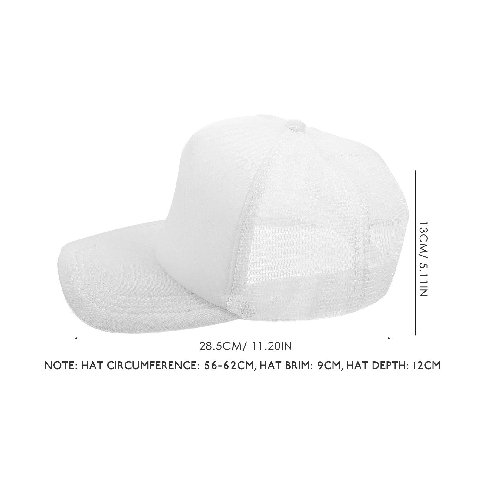10Pcs Blank Baseball Caps Mesh - Hat Sublimation Blank avis et prix
