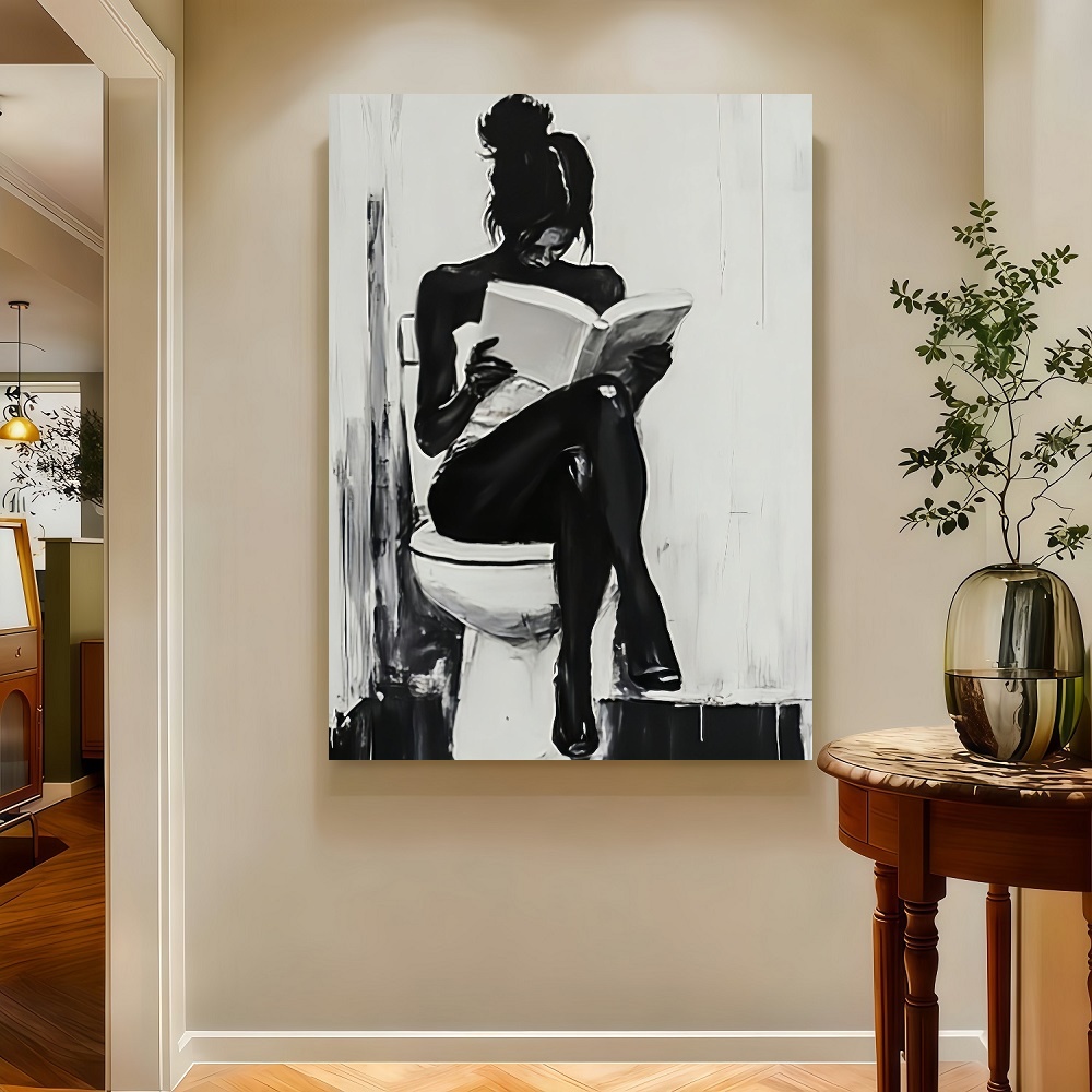 Framed 1pc Modern Abstract Wom - Canvas Wrap Ready avis et prix