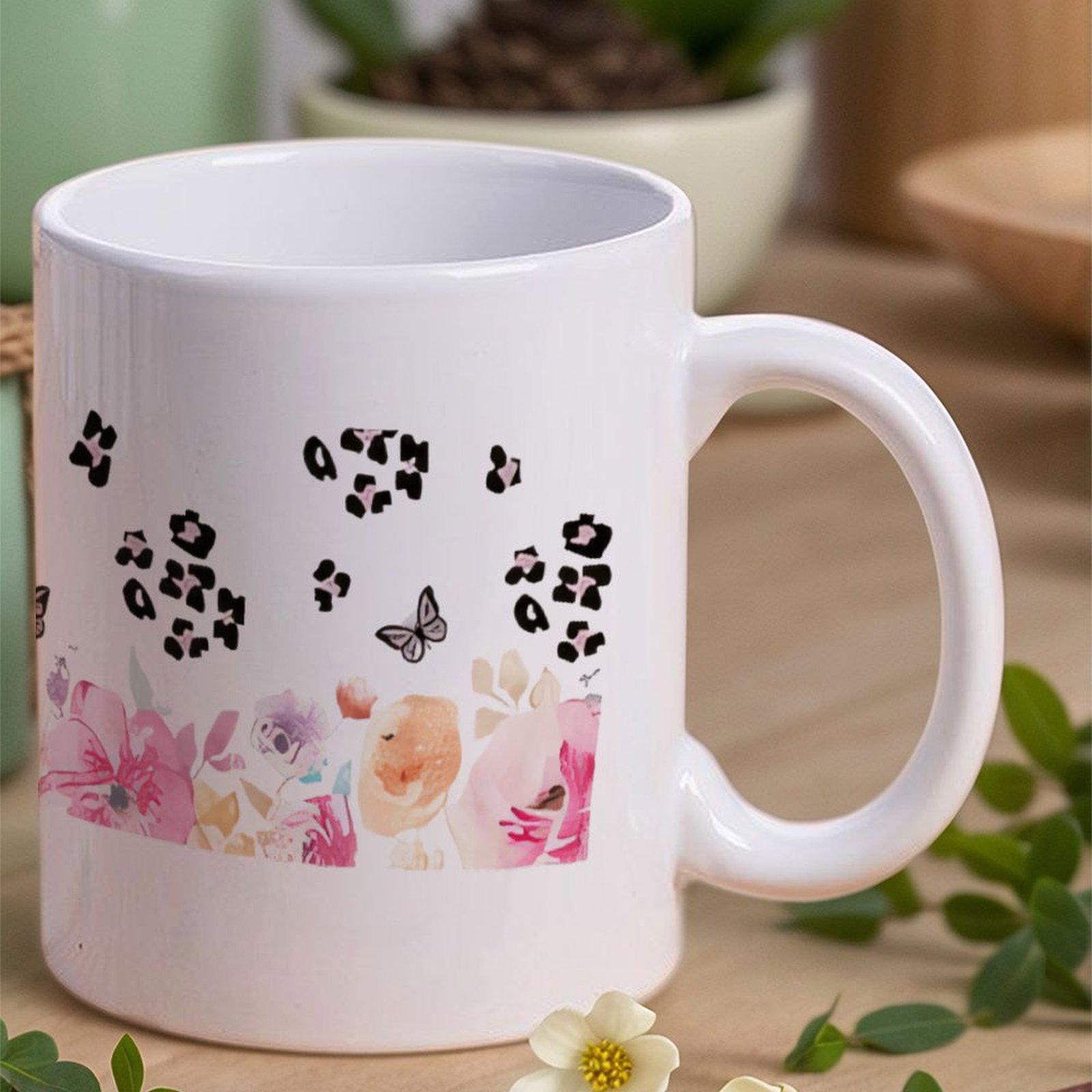 A Watercolor Painting Of Flowe - Sublimation Mug White avis et prix
