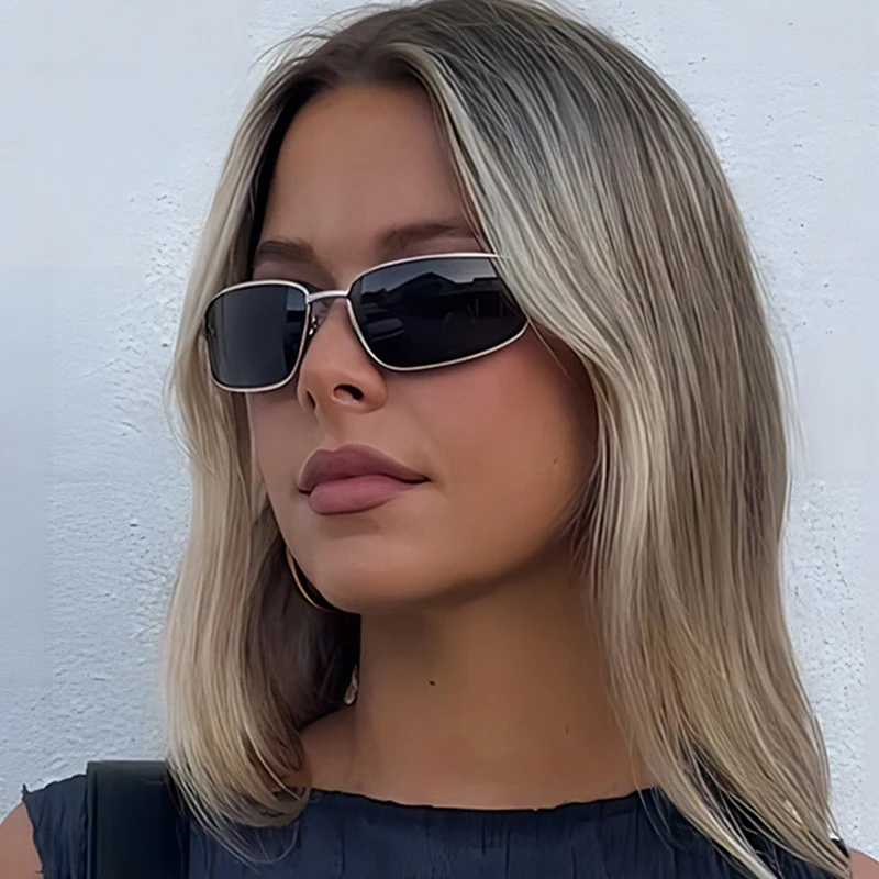 Women's y2k Sunglasses New Gla - Metal Photo Panel avis et prix