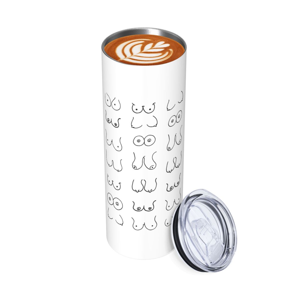 Black And White Tits Drawing S - Tumbler 20Oz White avis et prix