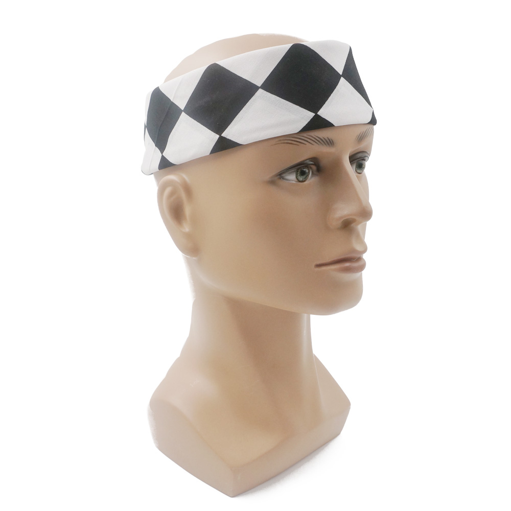 Bandana Checkered Flag Auto Ra - Bandana Blank White avis et prix