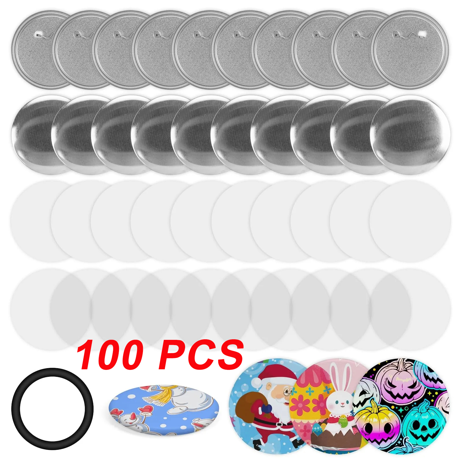 100PCS Blank Button Making Sup - Button Badge Blank avis et prix