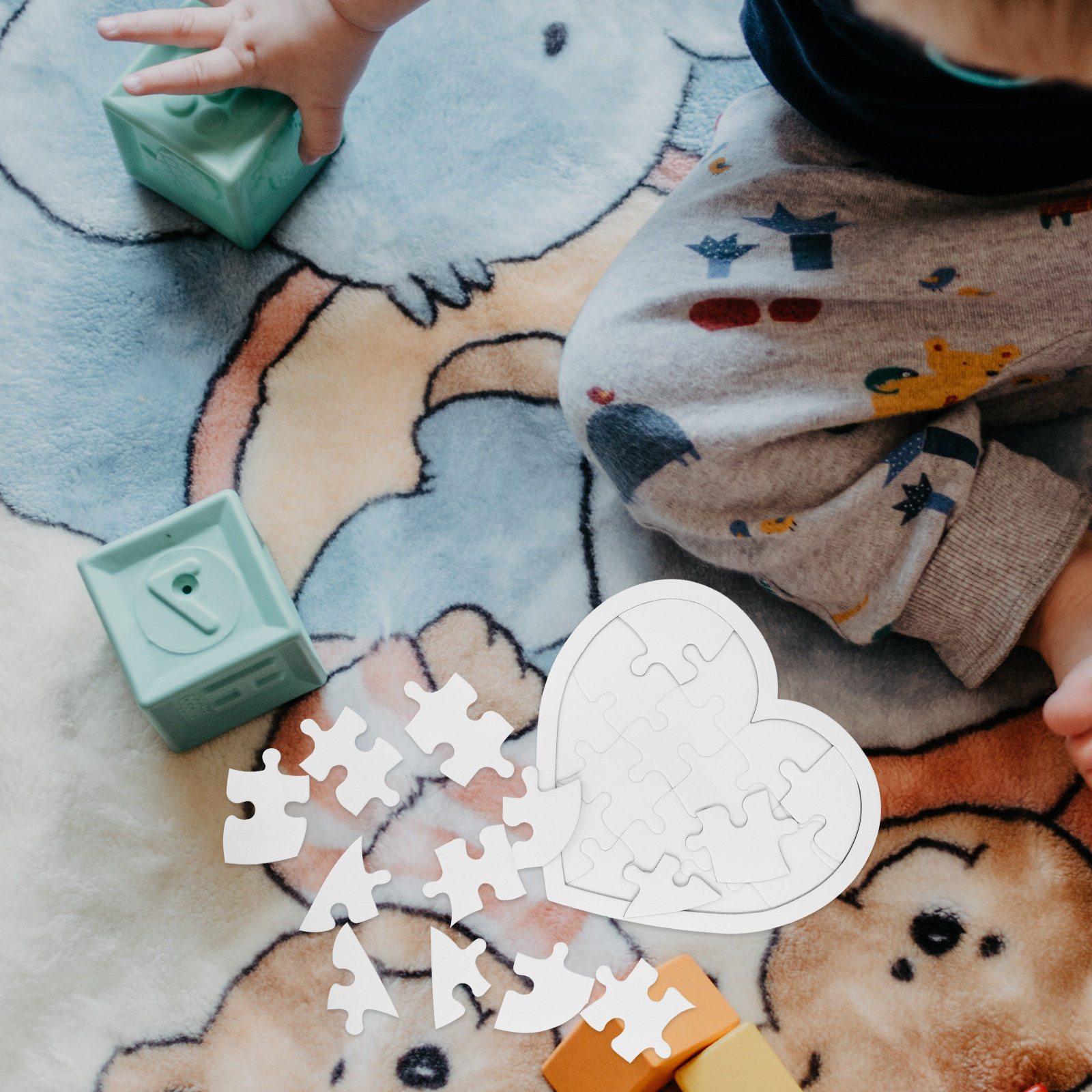 10Pcs Blank Kid DIY Puzzles Wh - Puzzle Blank White avis et prix
