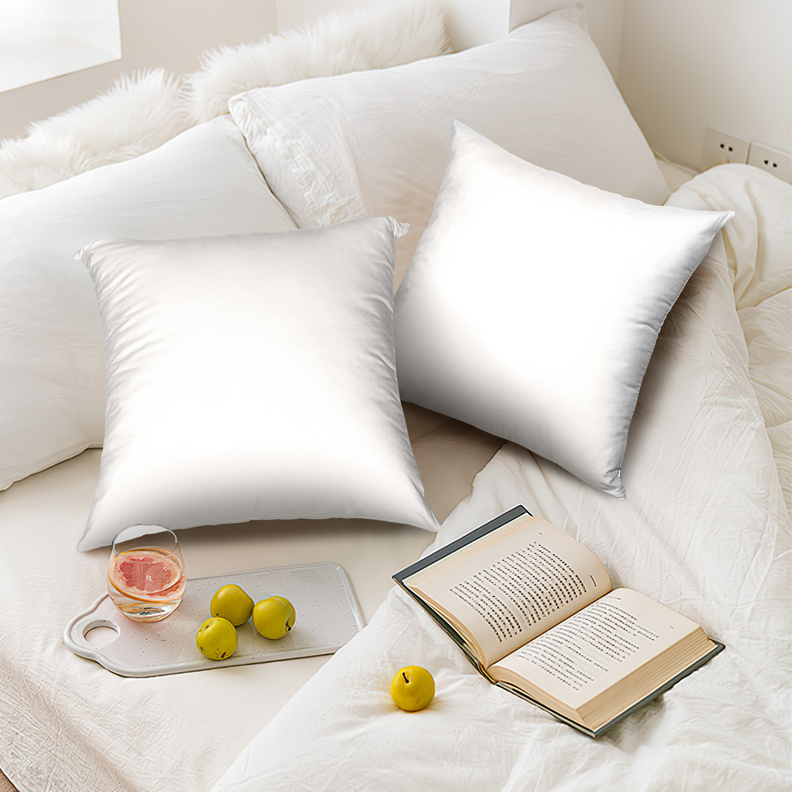 4Pcs White Sublimation Pillowc - Pillow Cover Sublimation avis et prix