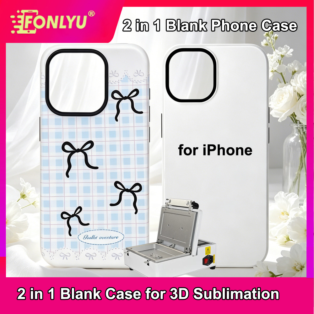 FONLYU 2 in 1 Sublimation Phon - Phone Case Blank Print avis et prix