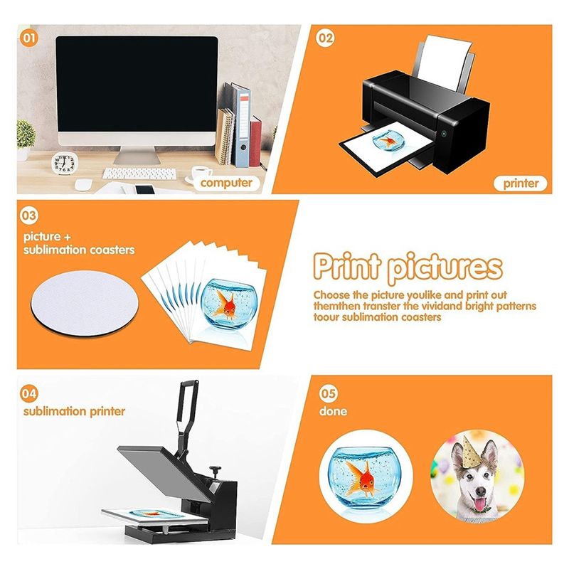 AB46-Sublimation Blank Coaster - Coaster Sublimation Blank avis et prix