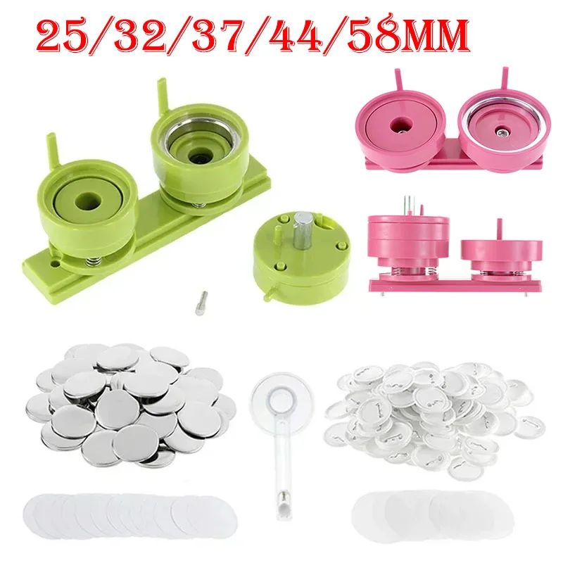 100Sets 25/32/37/44/58mm Badge - Button Badge Blank avis et prix