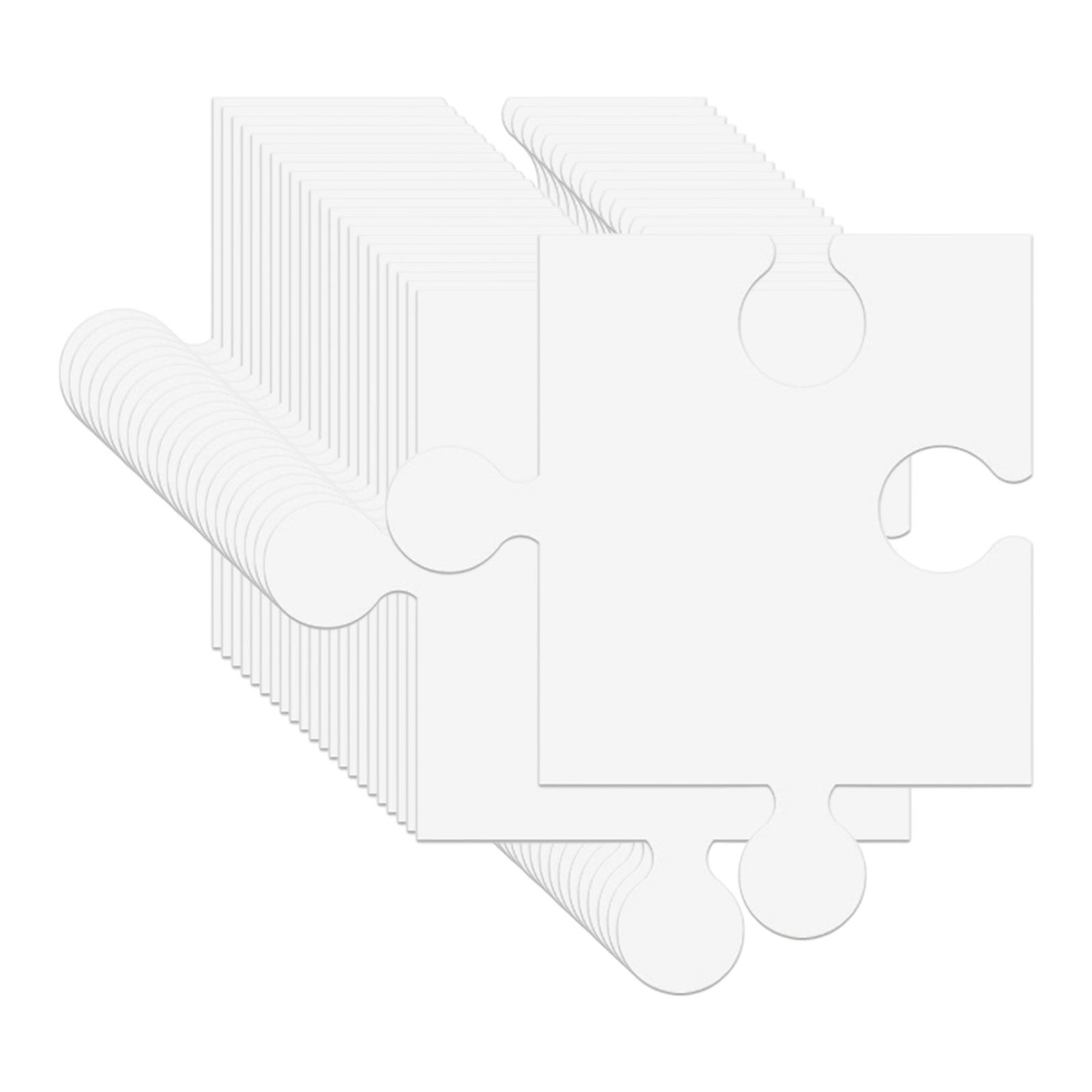 24Pcs White Cardboard Blank Ji - Puzzle Blank White avis et prix