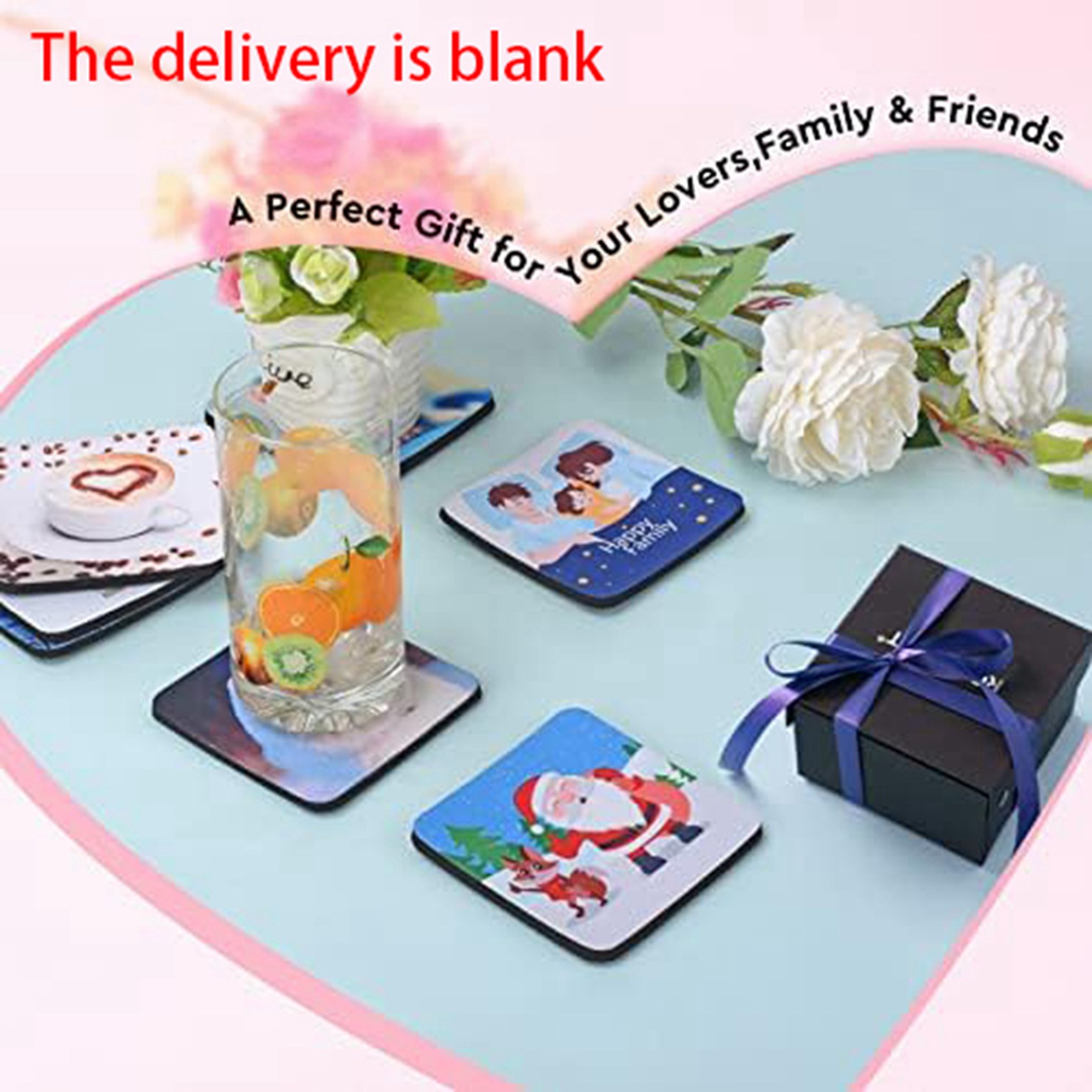 F-F 40PCS Square Sublimation B - Coaster Sublimation Blank avis et prix