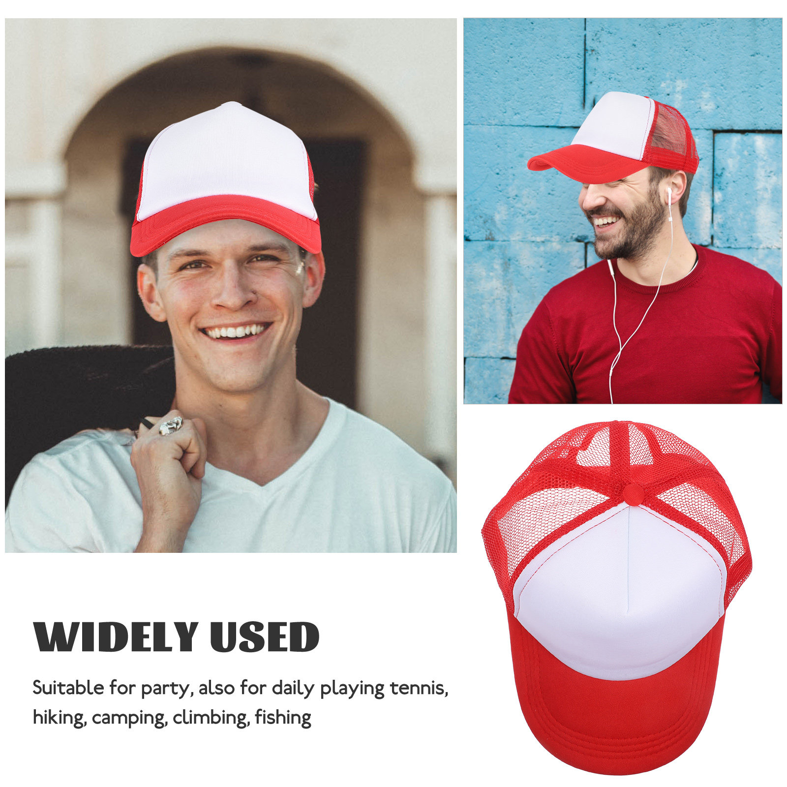 10Pcs DIY Blank Mesh Baseball  - Hat Sublimation Blank avis et prix