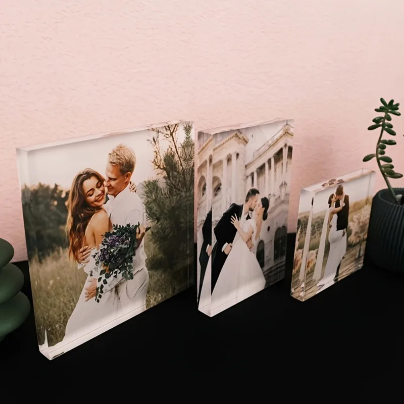 Custom Acrylic Anniversary Pho - Photo Acrylic Block avis et prix