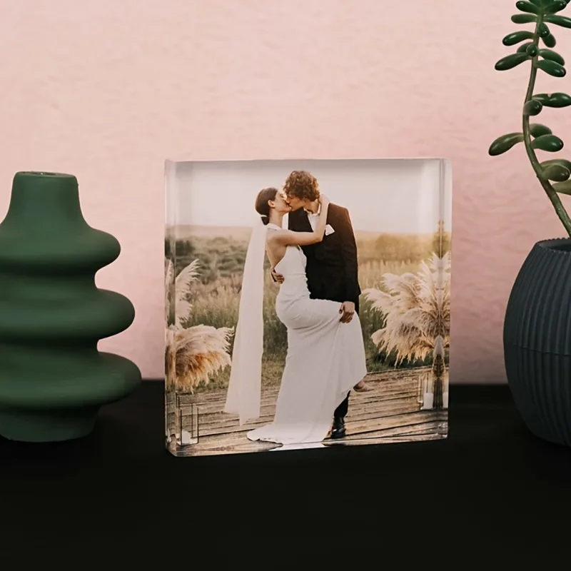 Custom Acrylic Anniversary Pho - Photo Acrylic Block avis et prix
